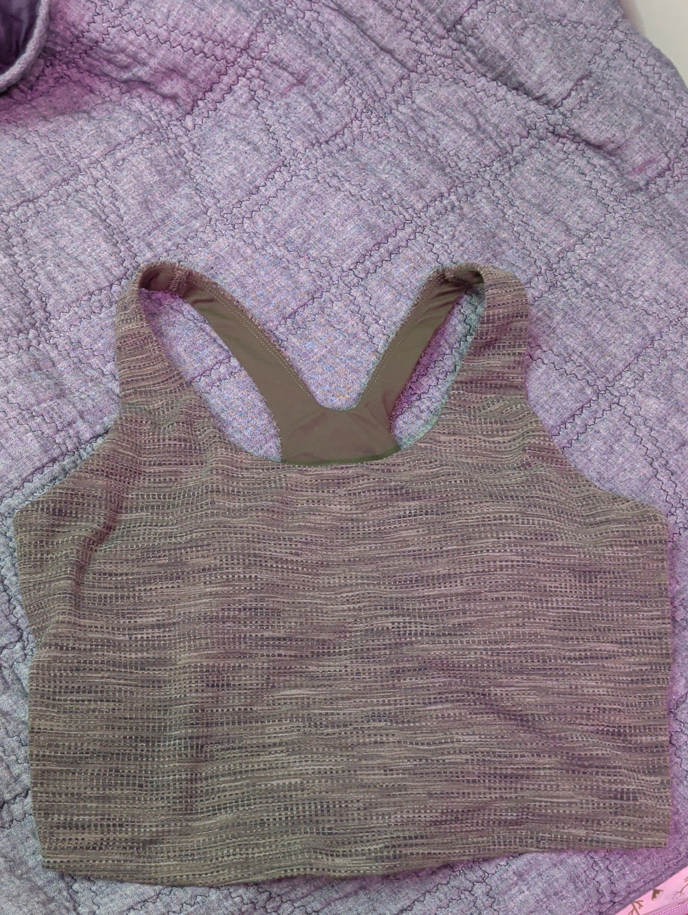 Calia Mid Length Sports Bra in Taupe